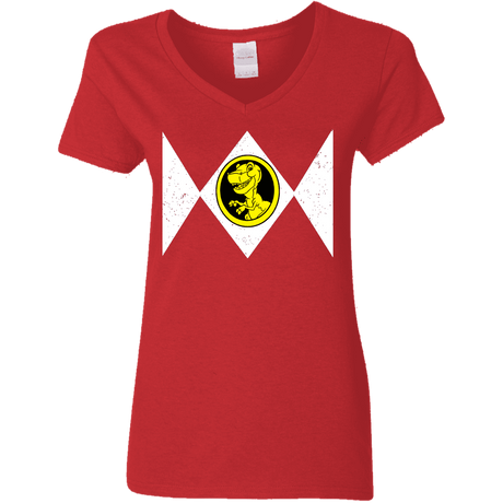 T-Shirts Red / S Power Chomper Women's V-Neck T-Shirt