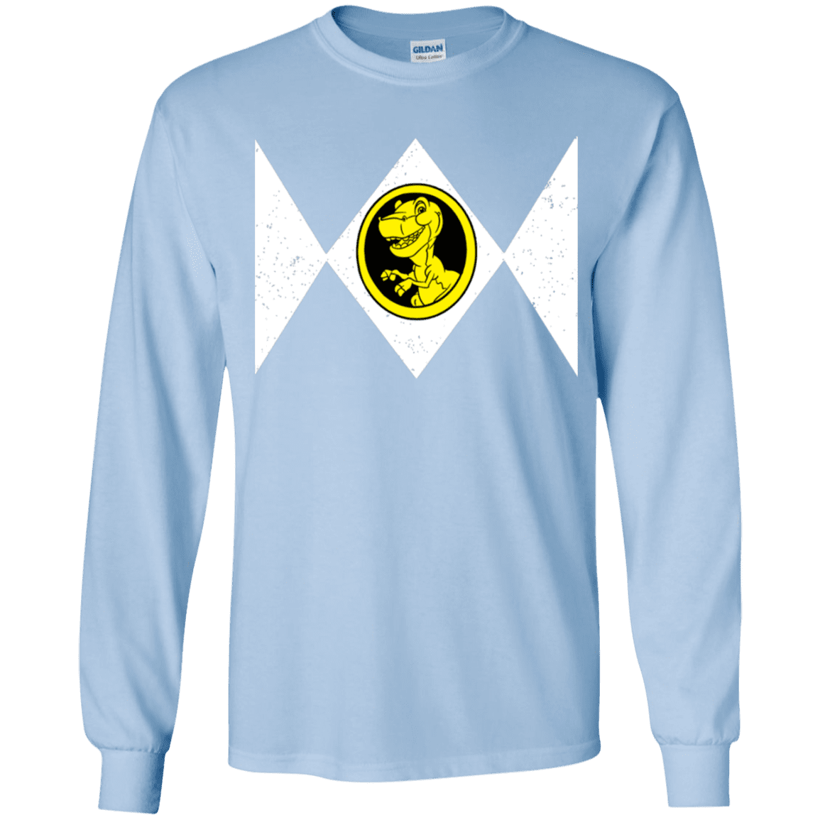 T-Shirts Light Blue / YS Power Chomper Youth Long Sleeve T-Shirt