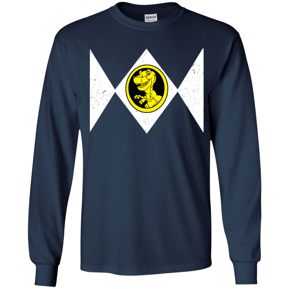 T-Shirts Navy / YS Power Chomper Youth Long Sleeve T-Shirt