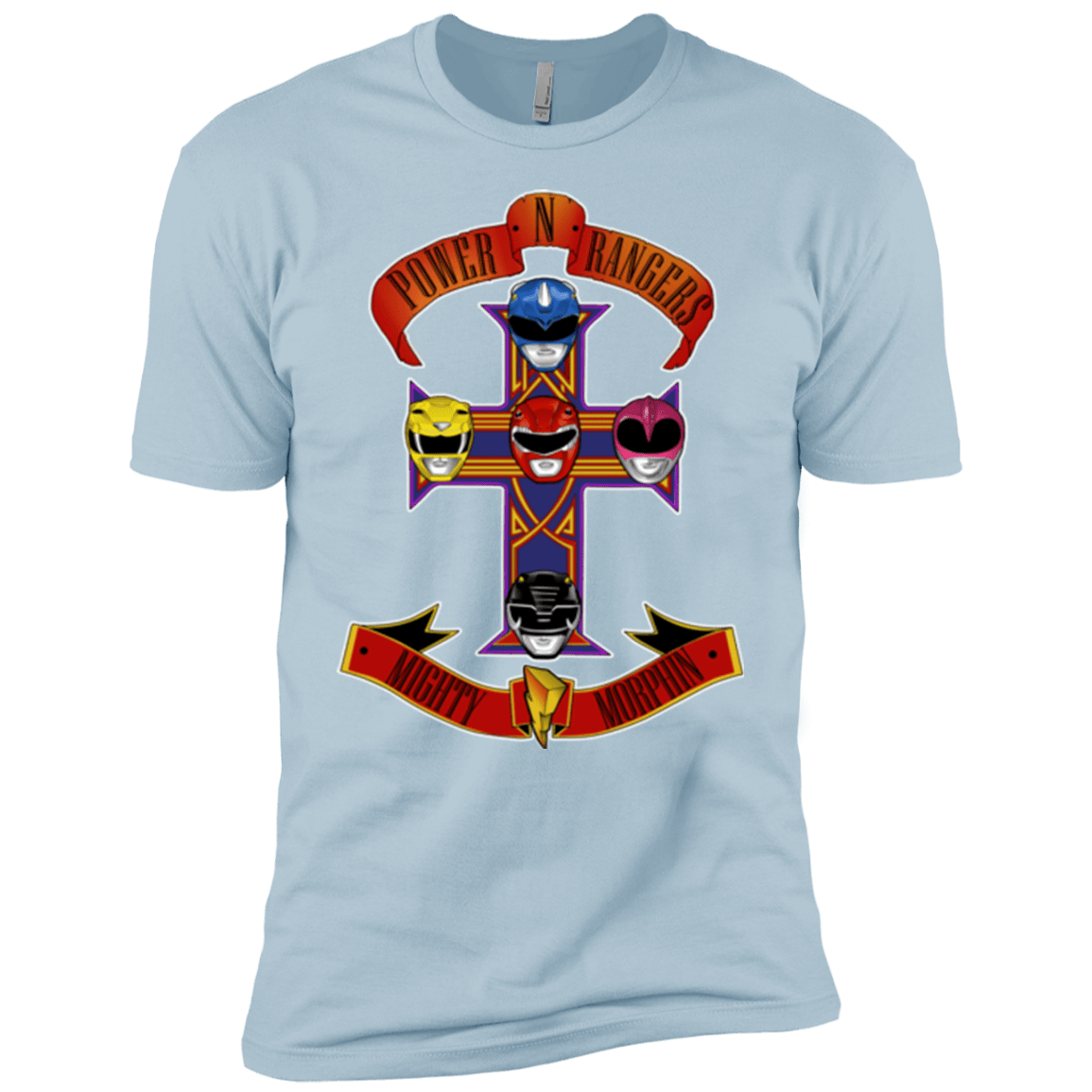 T-Shirts Light Blue / YXS Power N Rangers Boys Premium T-Shirt