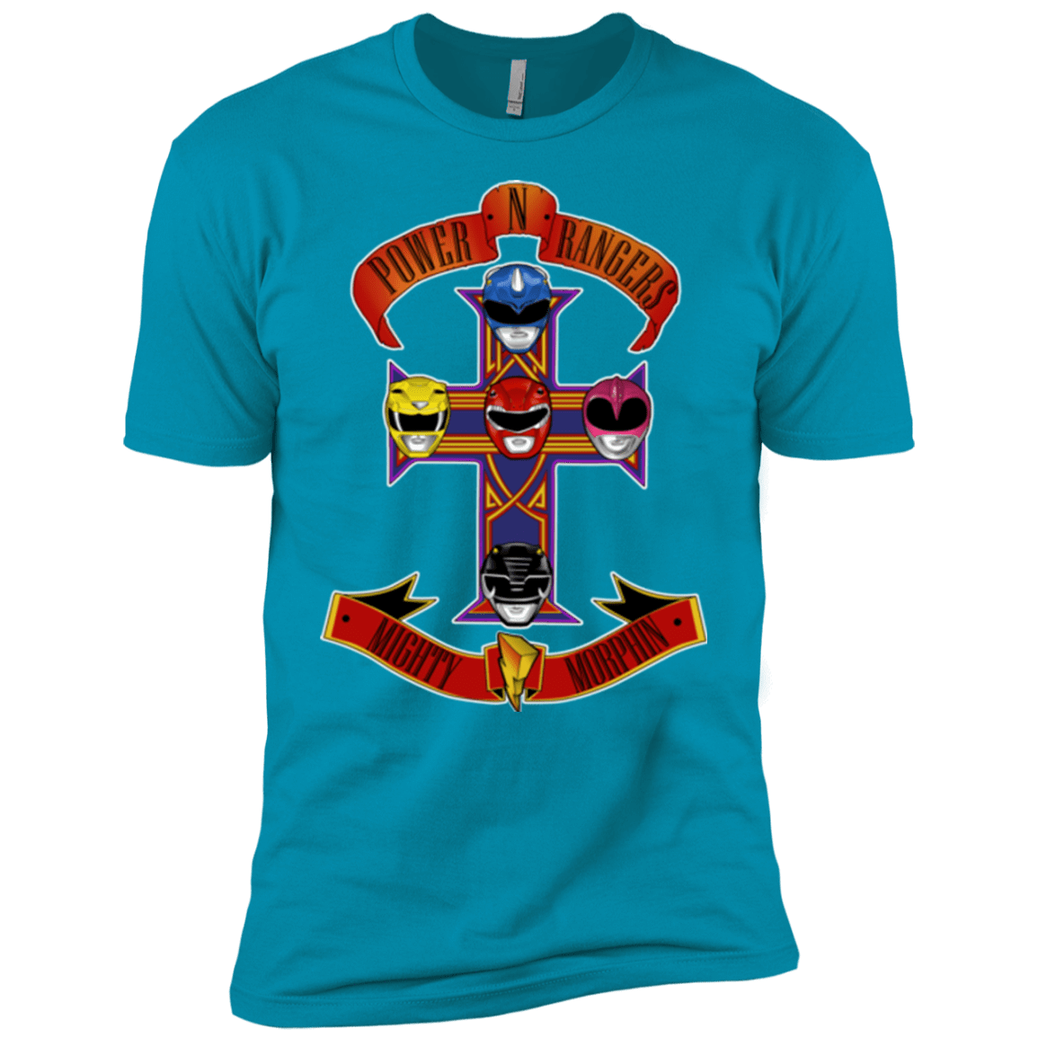 T-Shirts Turquoise / YXS Power N Rangers Boys Premium T-Shirt