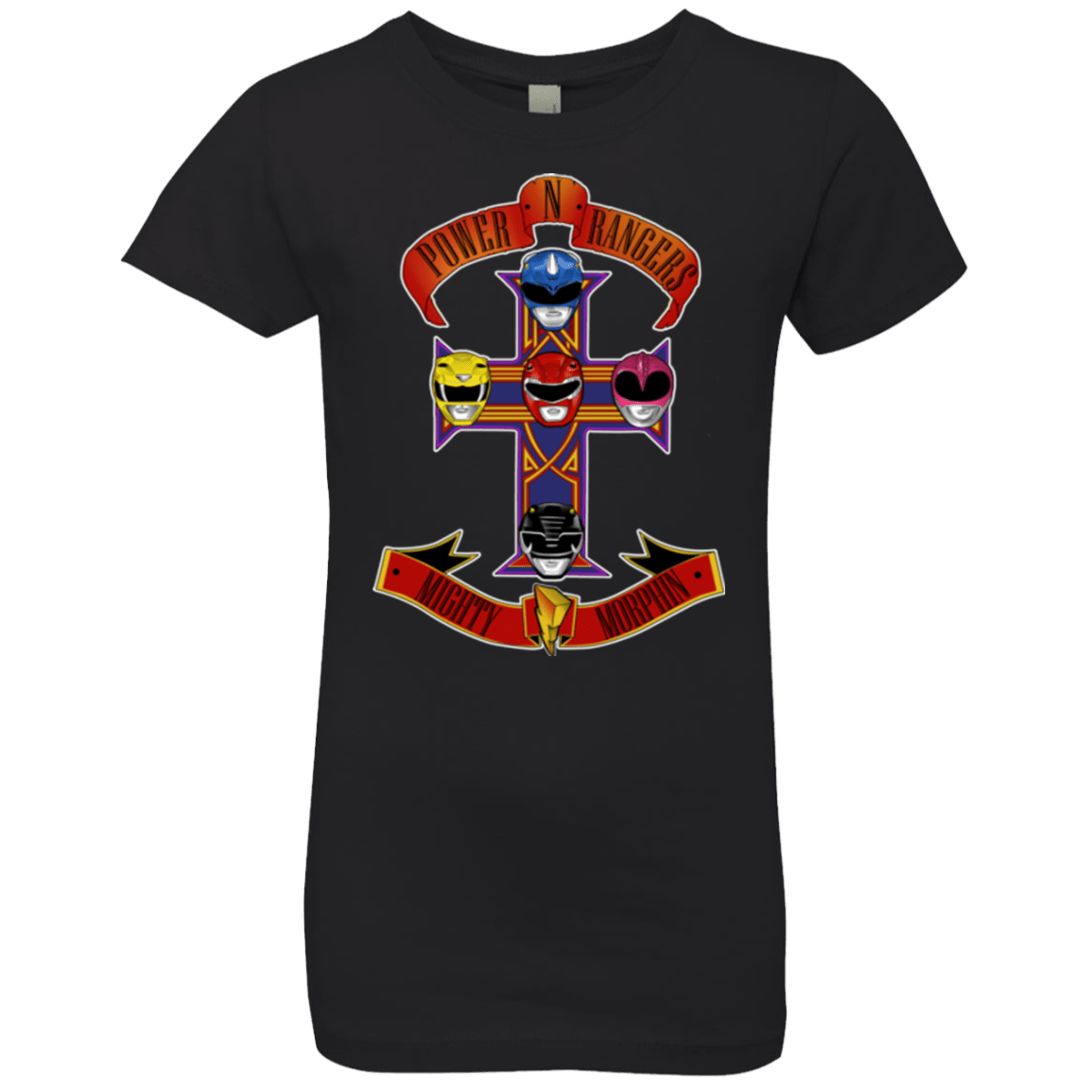 T-Shirts Black / YXS Power N Rangers Girls Premium T-Shirt