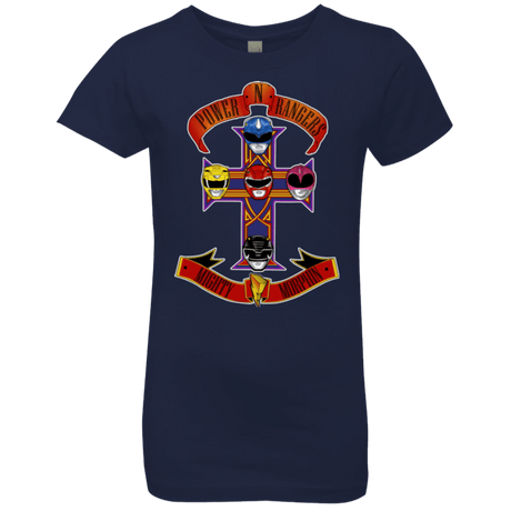 T-Shirts Midnight Navy / YXS Power N Rangers Girls Premium T-Shirt