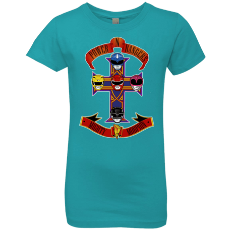 T-Shirts Tahiti Blue / YXS Power N Rangers Girls Premium T-Shirt