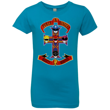 T-Shirts Turquoise / YXS Power N Rangers Girls Premium T-Shirt