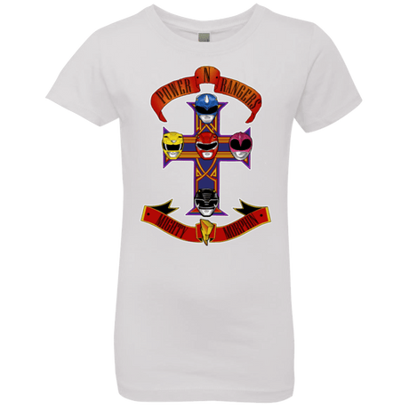 T-Shirts White / YXS Power N Rangers Girls Premium T-Shirt