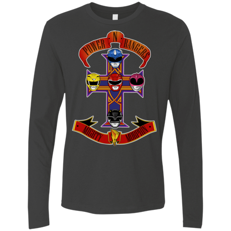 T-Shirts Heavy Metal / Small Power N Rangers Men's Premium Long Sleeve