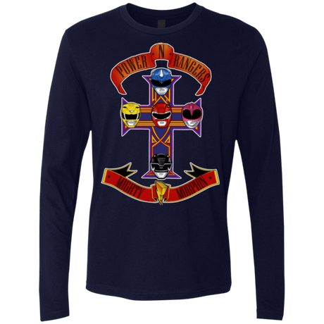 T-Shirts Midnight Navy / Small Power N Rangers Men's Premium Long Sleeve
