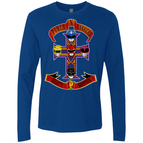 T-Shirts Royal / Small Power N Rangers Men's Premium Long Sleeve