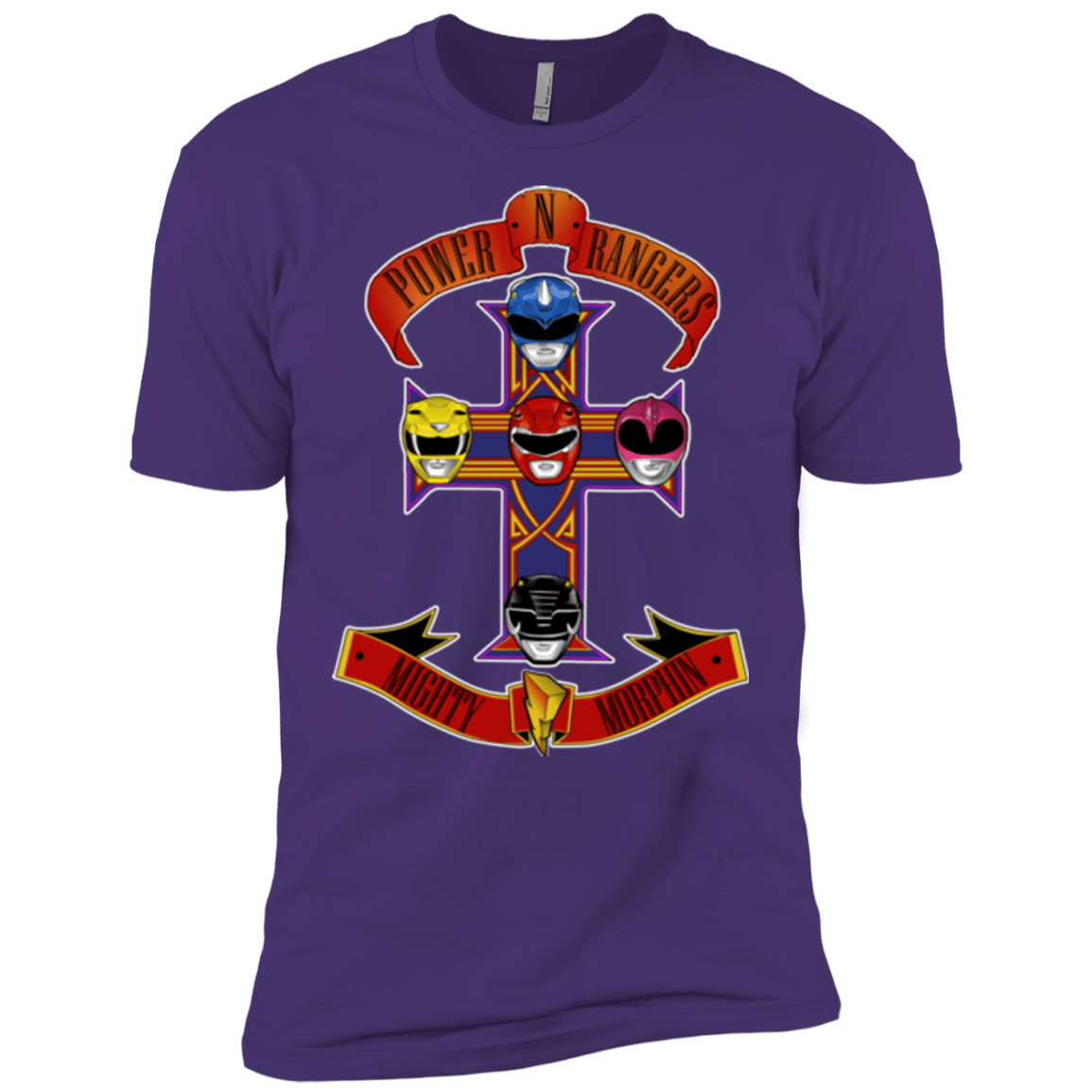T-Shirts Purple / X-Small Power N Rangers Men's Premium T-Shirt