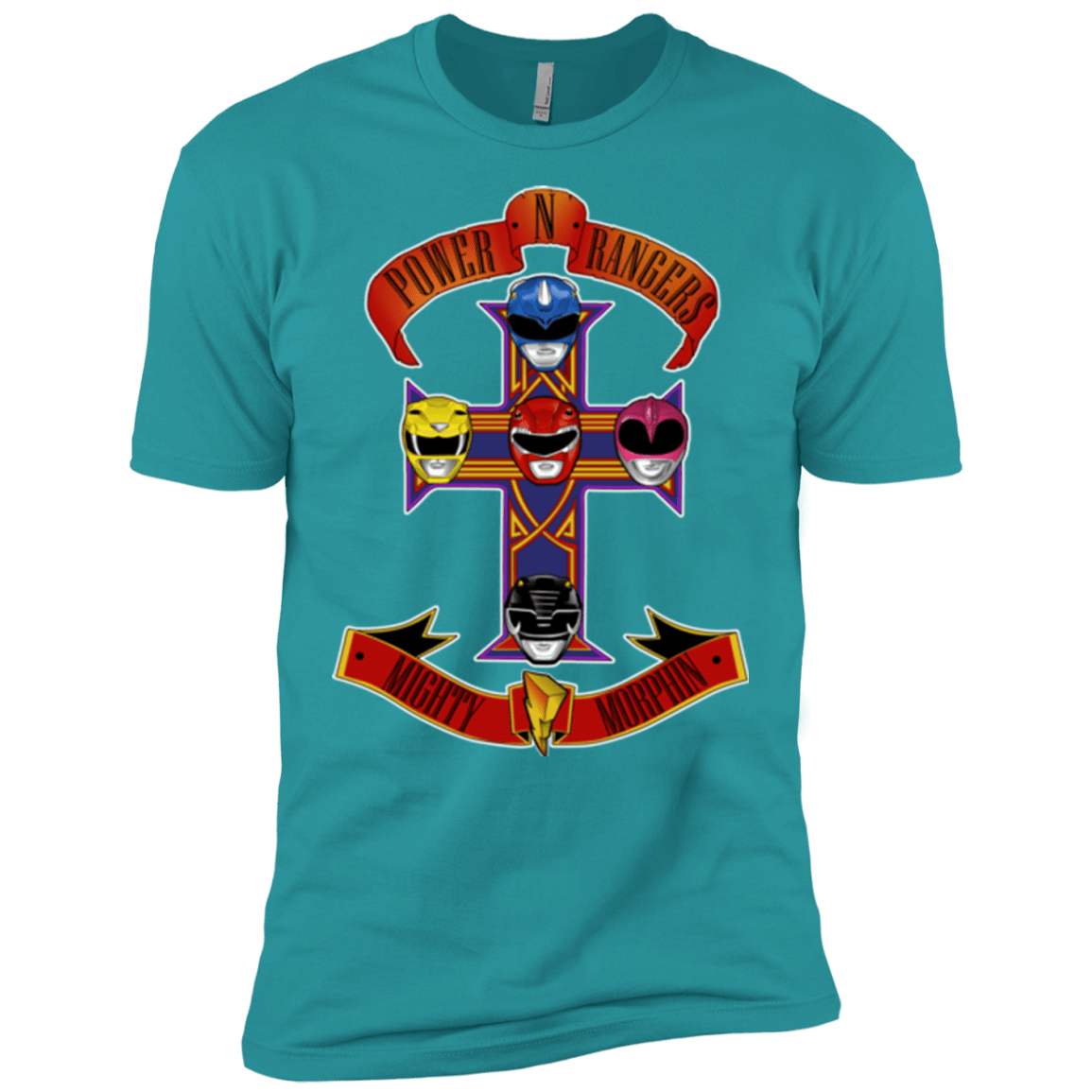 T-Shirts Tahiti Blue / X-Small Power N Rangers Men's Premium T-Shirt