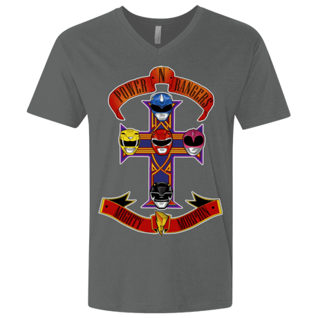 T-Shirts Heavy Metal / X-Small Power N Rangers Men's Premium V-Neck