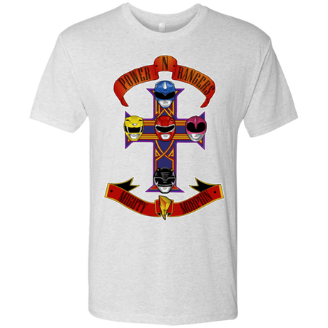 T-Shirts Heather White / Small Power N Rangers Men's Triblend T-Shirt