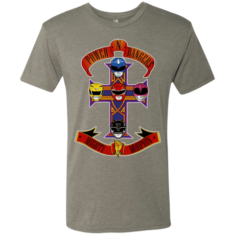 T-Shirts Venetian Grey / Small Power N Rangers Men's Triblend T-Shirt