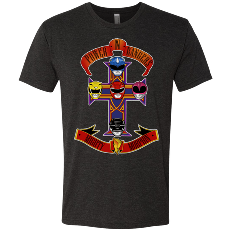 T-Shirts Vintage Black / Small Power N Rangers Men's Triblend T-Shirt