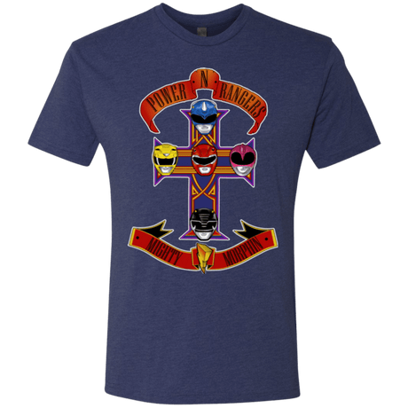 T-Shirts Vintage Navy / Small Power N Rangers Men's Triblend T-Shirt