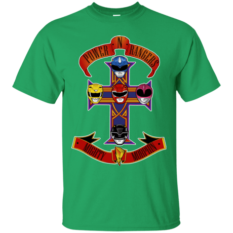 T-Shirts Irish Green / Small Power N Rangers T-Shirt