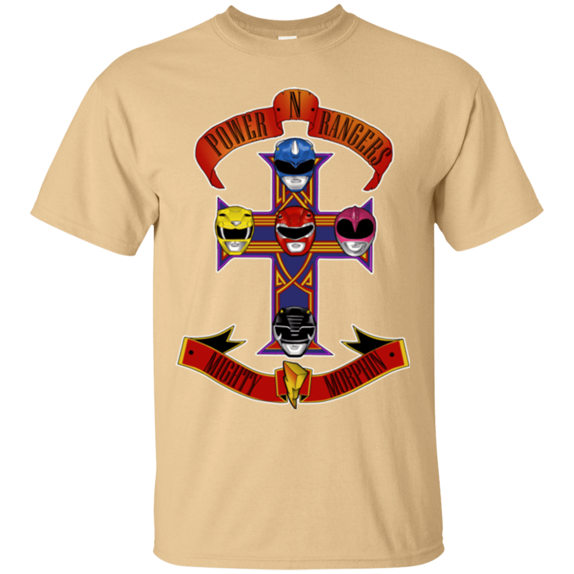 T-Shirts Vegas Gold / Small Power N Rangers T-Shirt