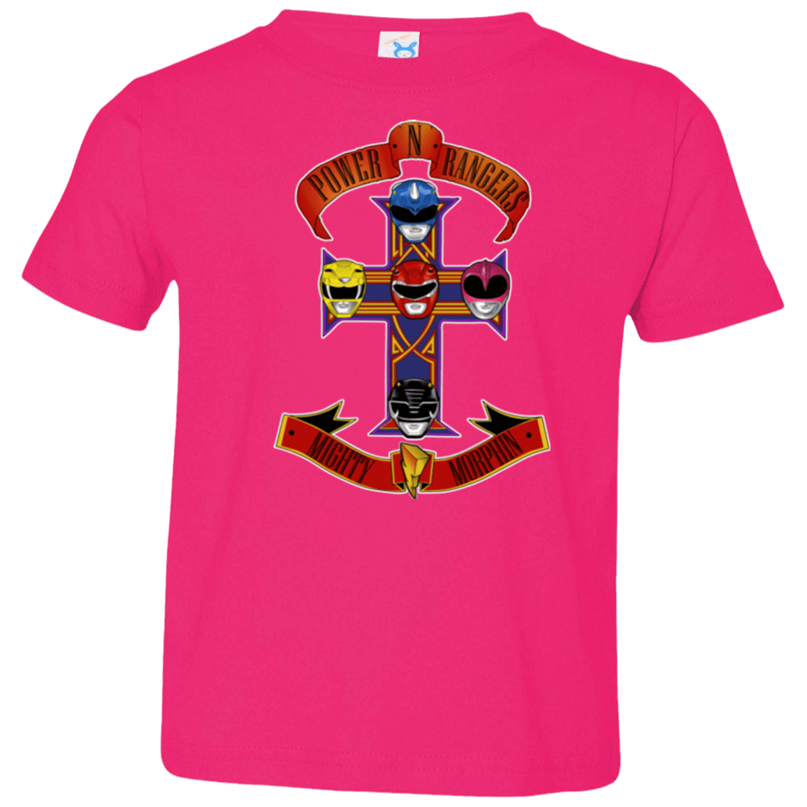 T-Shirts Hot Pink / 2T Power N Rangers Toddler Premium T-Shirt