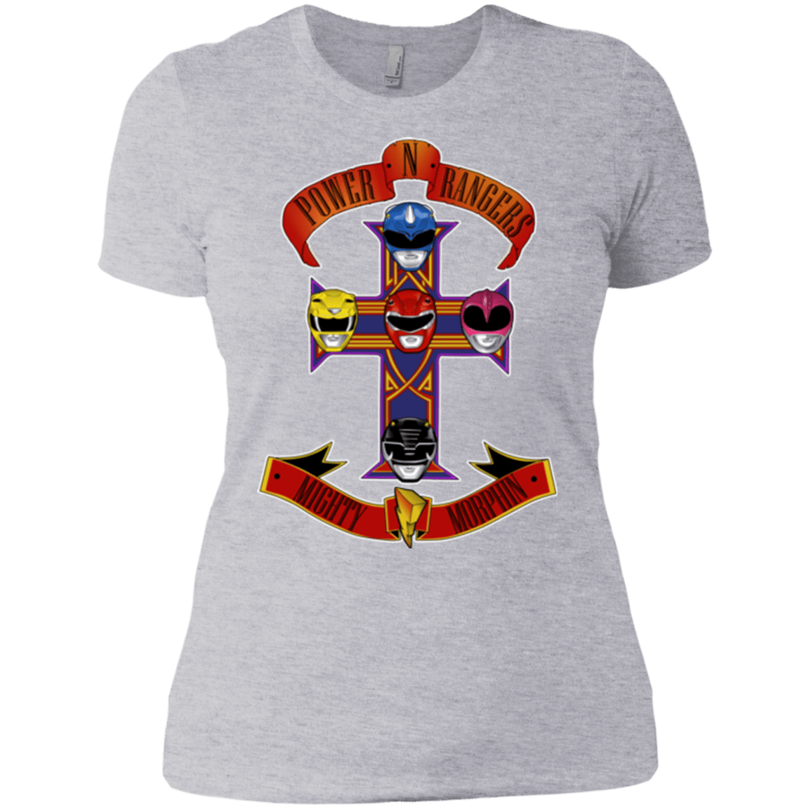 T-Shirts Heather Grey / X-Small Power N Rangers Women's Premium T-Shirt