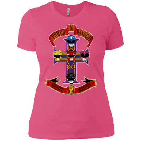 T-Shirts Hot Pink / X-Small Power N Rangers Women's Premium T-Shirt