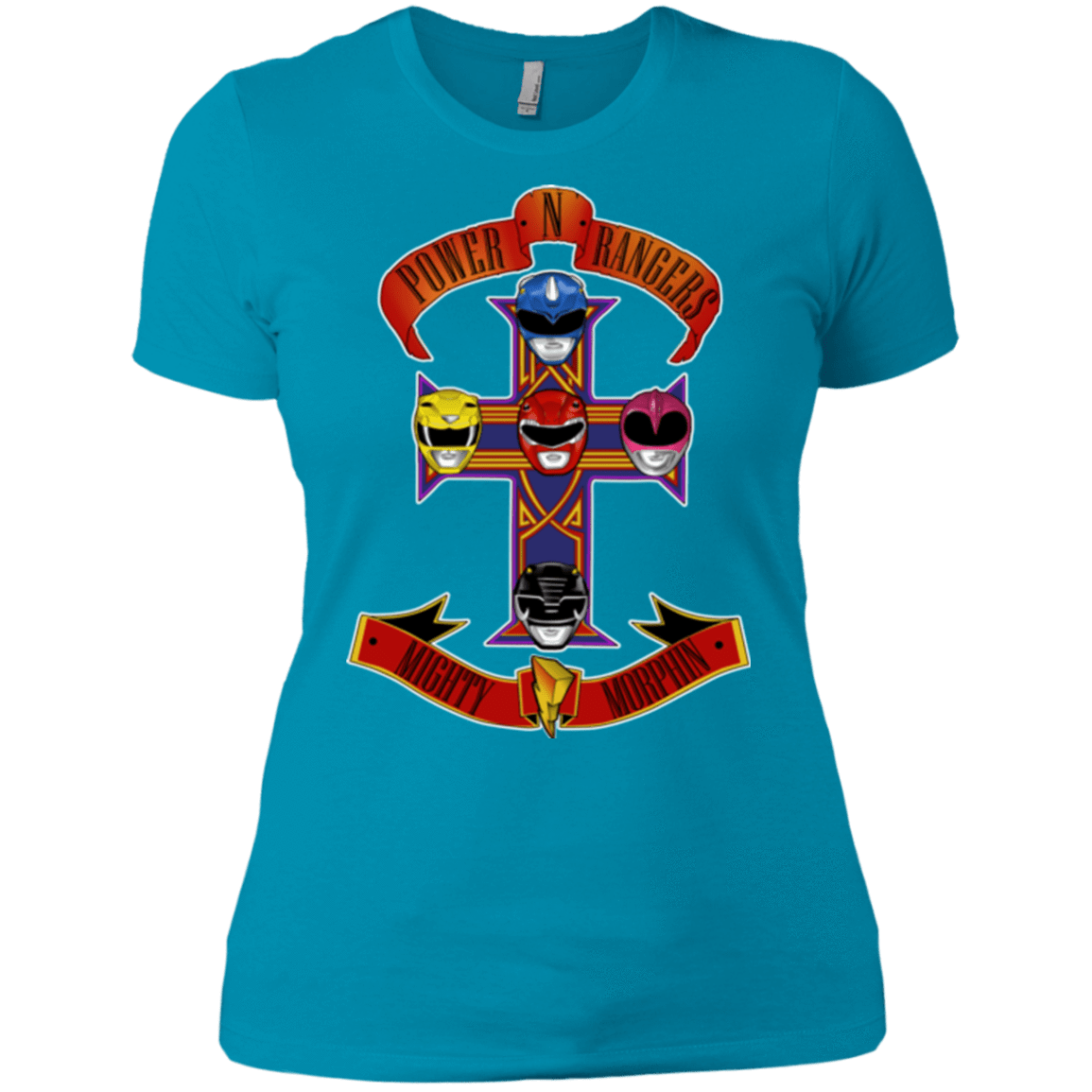 T-Shirts Turquoise / X-Small Power N Rangers Women's Premium T-Shirt