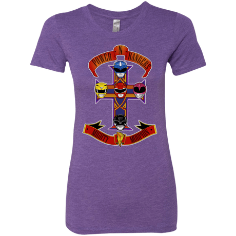 T-Shirts Purple Rush / Small Power N Rangers Women's Triblend T-Shirt