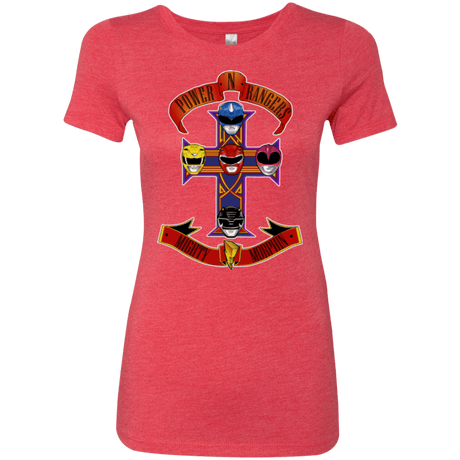 T-Shirts Vintage Red / Small Power N Rangers Women's Triblend T-Shirt