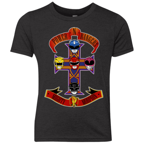 T-Shirts Vintage Black / YXS Power N Rangers Youth Triblend T-Shirt