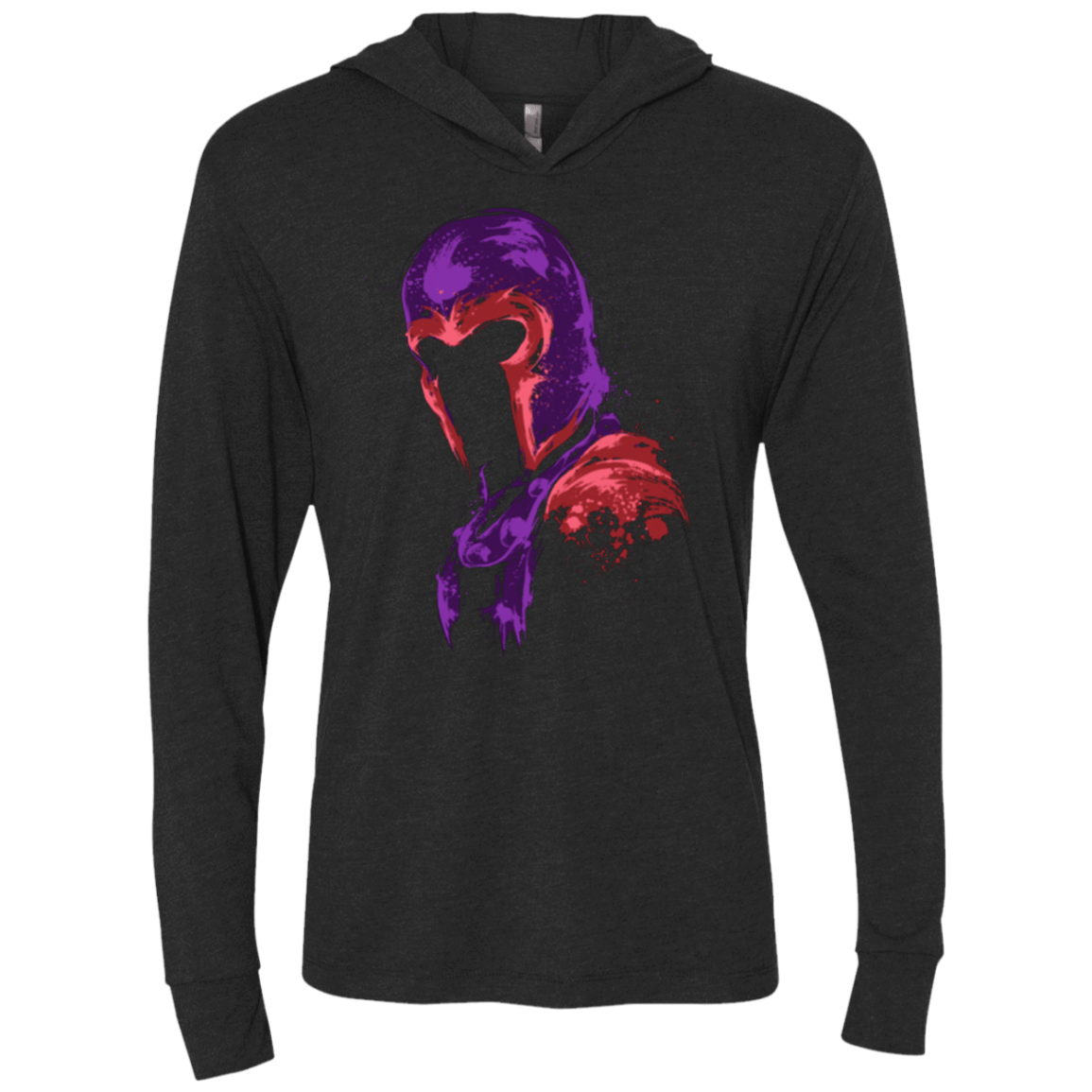 T-Shirts Vintage Black / X-Small Power of magnetism Triblend Long Sleeve Hoodie Tee