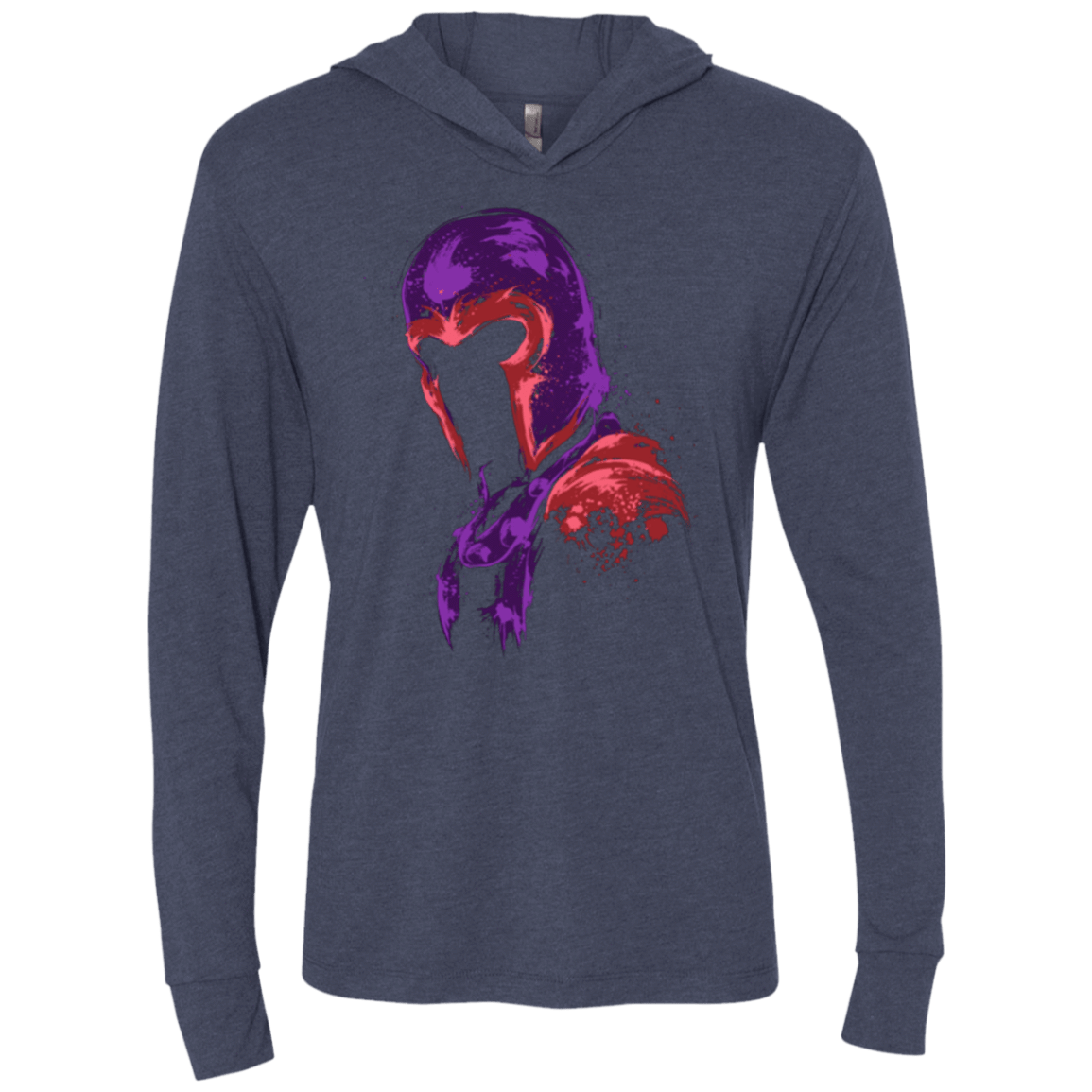 T-Shirts Vintage Navy / X-Small Power of magnetism Triblend Long Sleeve Hoodie Tee