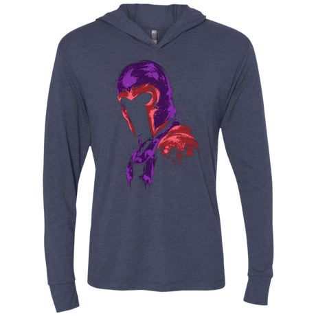 T-Shirts Vintage Navy / X-Small Power of magnetism Triblend Long Sleeve Hoodie Tee