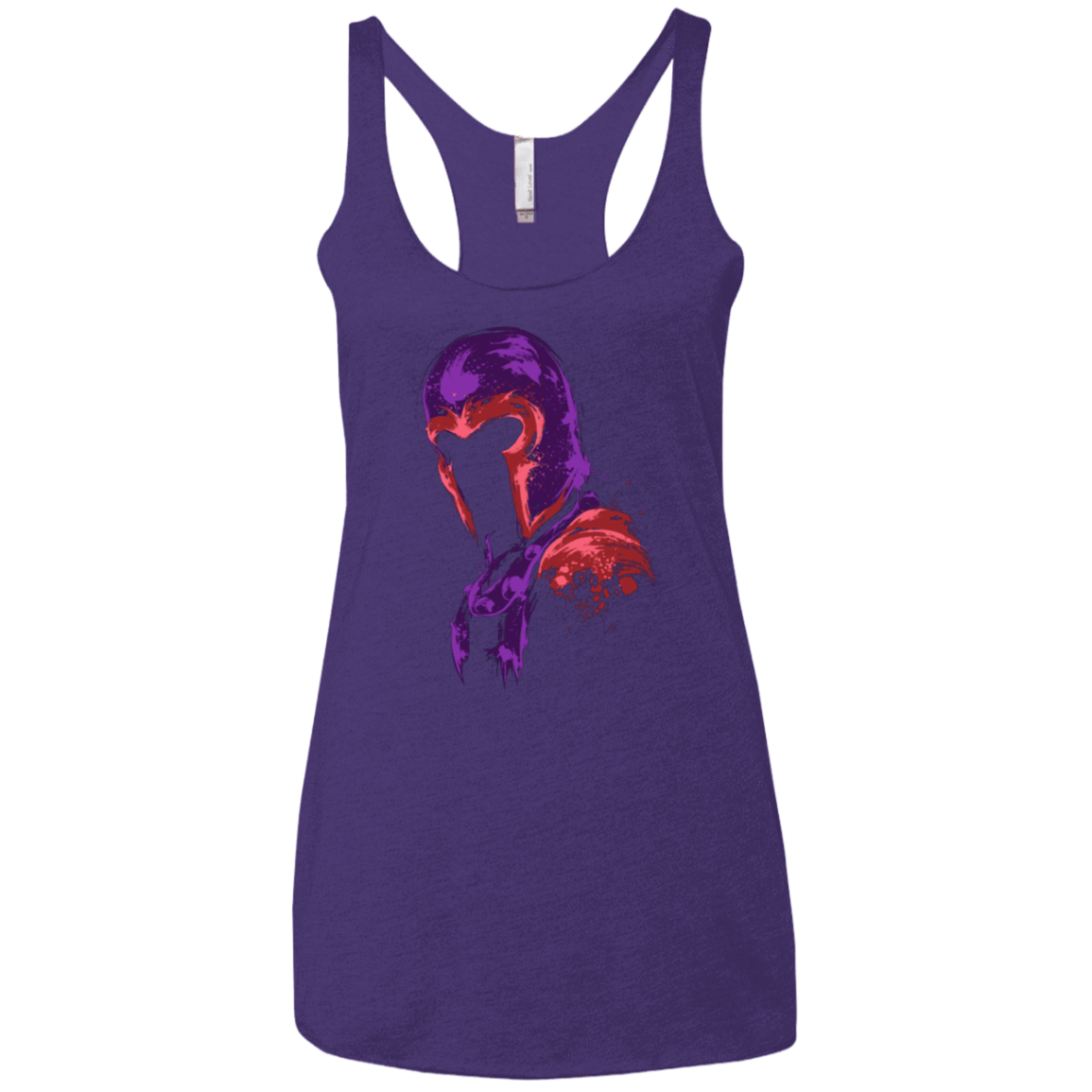 T-Shirts Purple / X-Small Power of magnetism Women's Triblend Racerback Tank