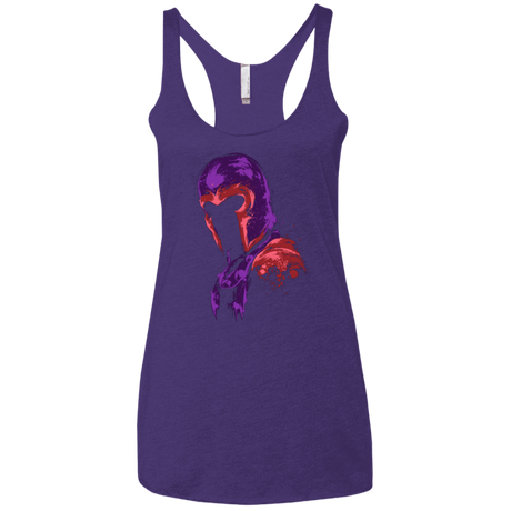 T-Shirts Purple / X-Small Power of magnetism Women's Triblend Racerback Tank