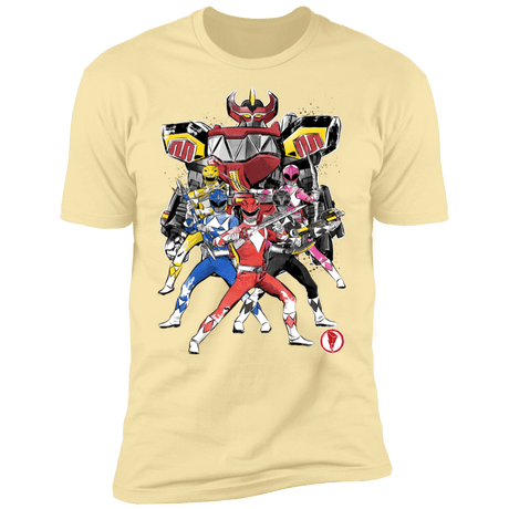 T-Shirts Banana Cream / S Power Rangers sumi-e Men's Premium T-Shirt