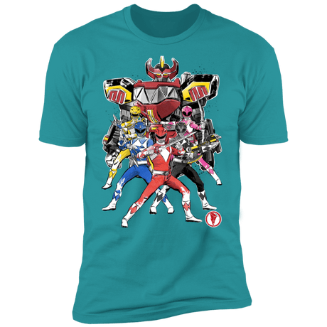T-Shirts Tahiti Blue / S Power Rangers sumi-e Men's Premium T-Shirt