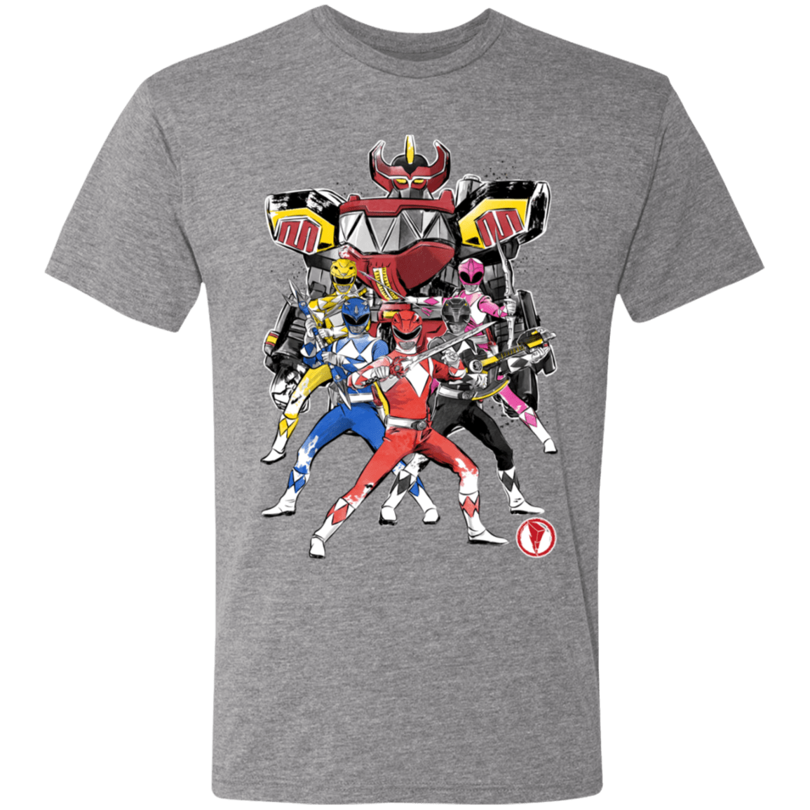 T-Shirts Premium Heather / S Power Rangers sumi-e Men's Triblend T-Shirt