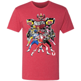 T-Shirts Vintage Red / S Power Rangers sumi-e Men's Triblend T-Shirt