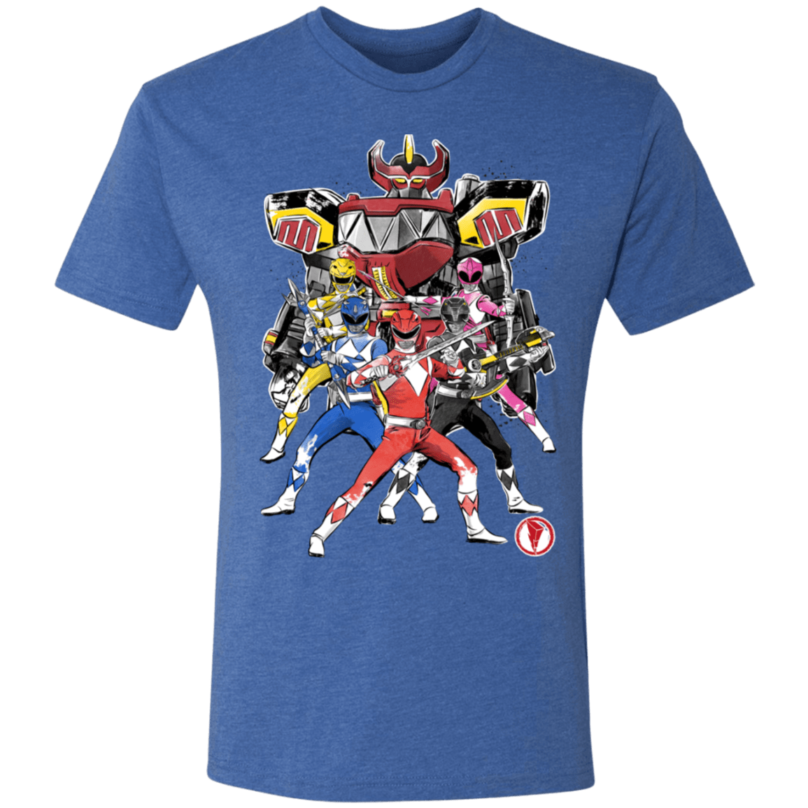 T-Shirts Vintage Royal / S Power Rangers sumi-e Men's Triblend T-Shirt