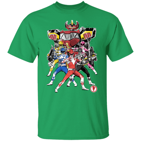 T-Shirts Irish Green / S Power Rangers sumi-e T-Shirt
