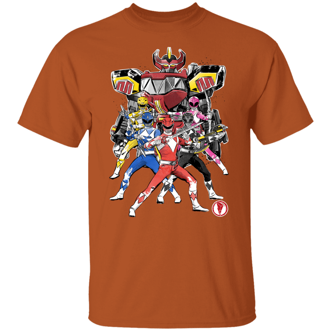 T-Shirts Texas Orange / S Power Rangers sumi-e T-Shirt