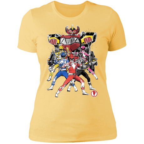 T-Shirts Banana Cream/ / S Power Rangers sumi-e Women's Premium T-Shirt