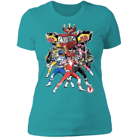 T-Shirts Tahiti Blue / S Power Rangers sumi-e Women's Premium T-Shirt