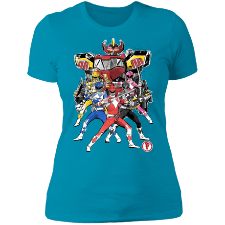 T-Shirts Turquoise / S Power Rangers sumi-e Women's Premium T-Shirt