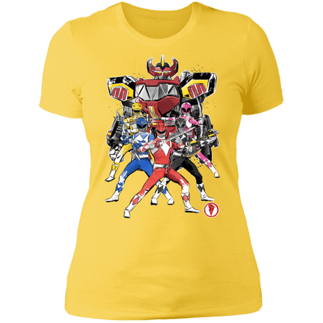 T-Shirts Vibrant Yellow / S Power Rangers sumi-e Women's Premium T-Shirt