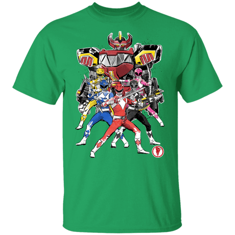 T-Shirts Irish Green / YXS Power Rangers sumi-e Youth T-Shirt