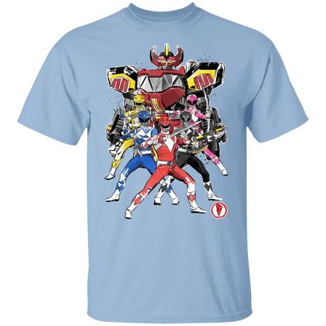 T-Shirts Light Blue / YXS Power Rangers sumi-e Youth T-Shirt