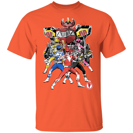 T-Shirts Orange / YXS Power Rangers sumi-e Youth T-Shirt