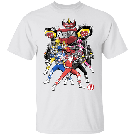 T-Shirts White / YXS Power Rangers sumi-e Youth T-Shirt