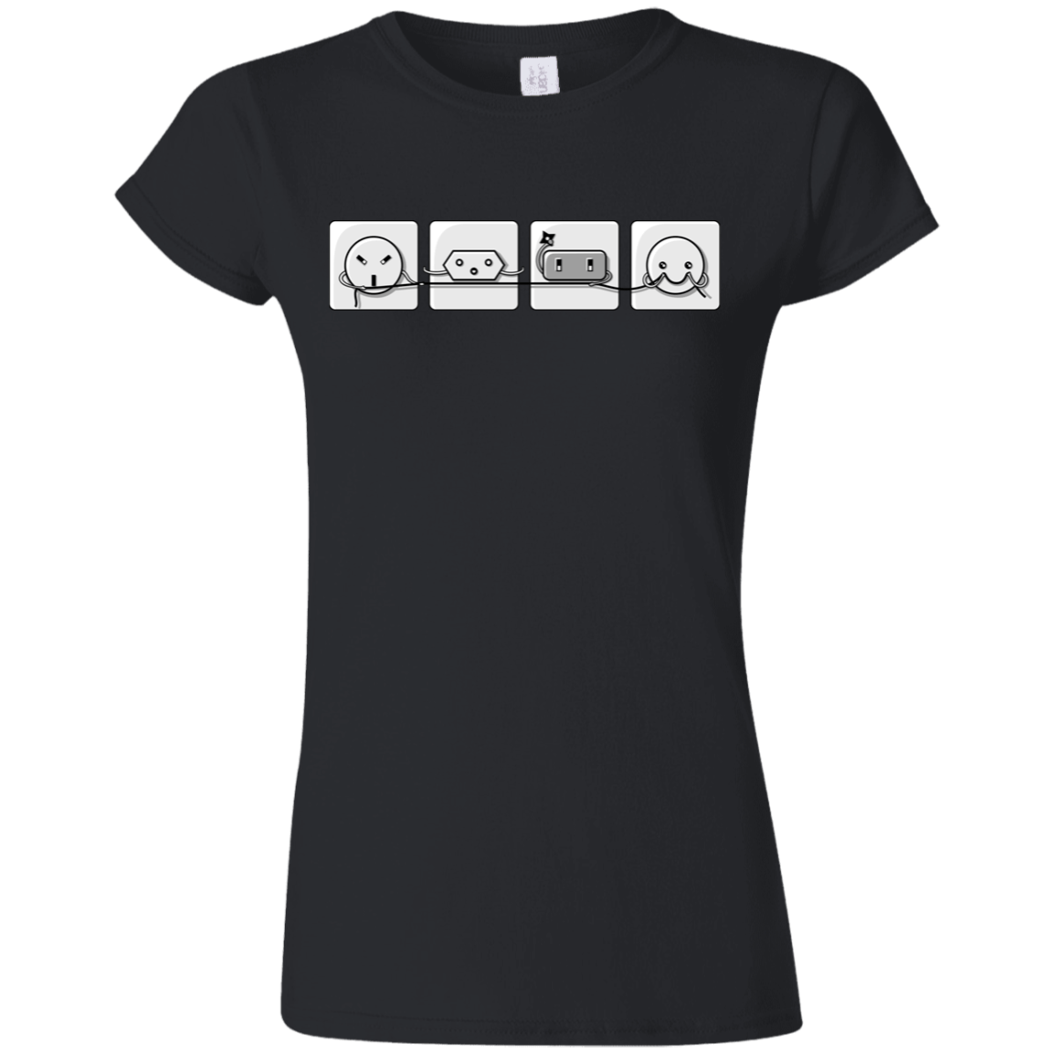 T-Shirts Black / S Power Struggle Junior Slimmer-Fit T-Shirt